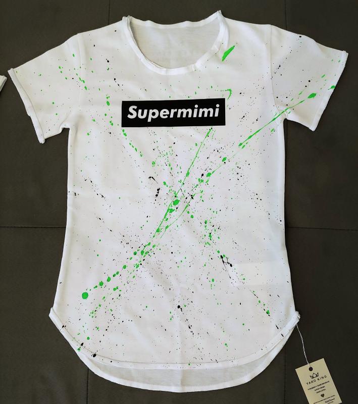Dětské triko bílé SUPERMIMI stříkané