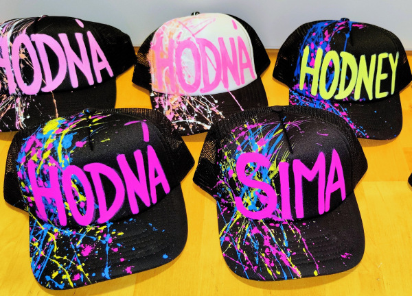 Kšiltovka 7 barev, stříkání a nápis zdarma